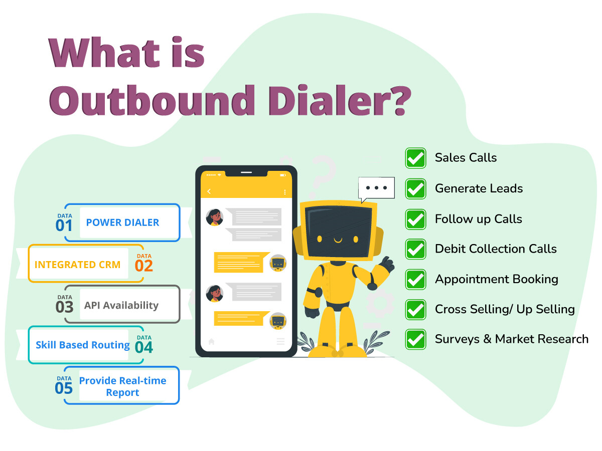 Outbound dialer: a communication tool that automatically dials phone numbers to initiate outgoing calls