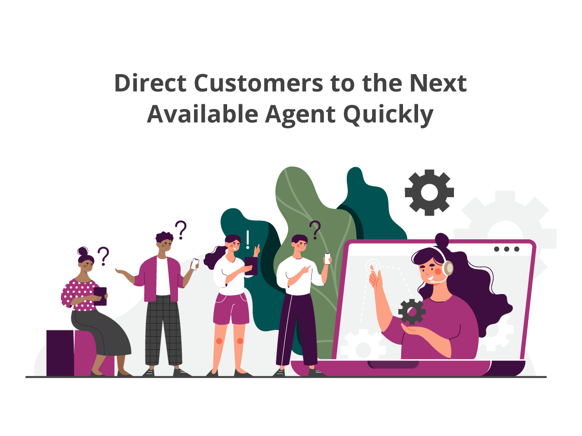 Direct Customers to the Next Available Agent Quickly