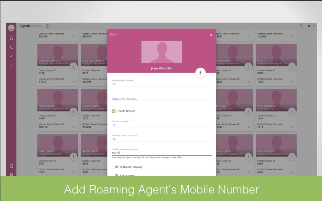 roaming agent/ Remote agent roaming agent/ Remote agent