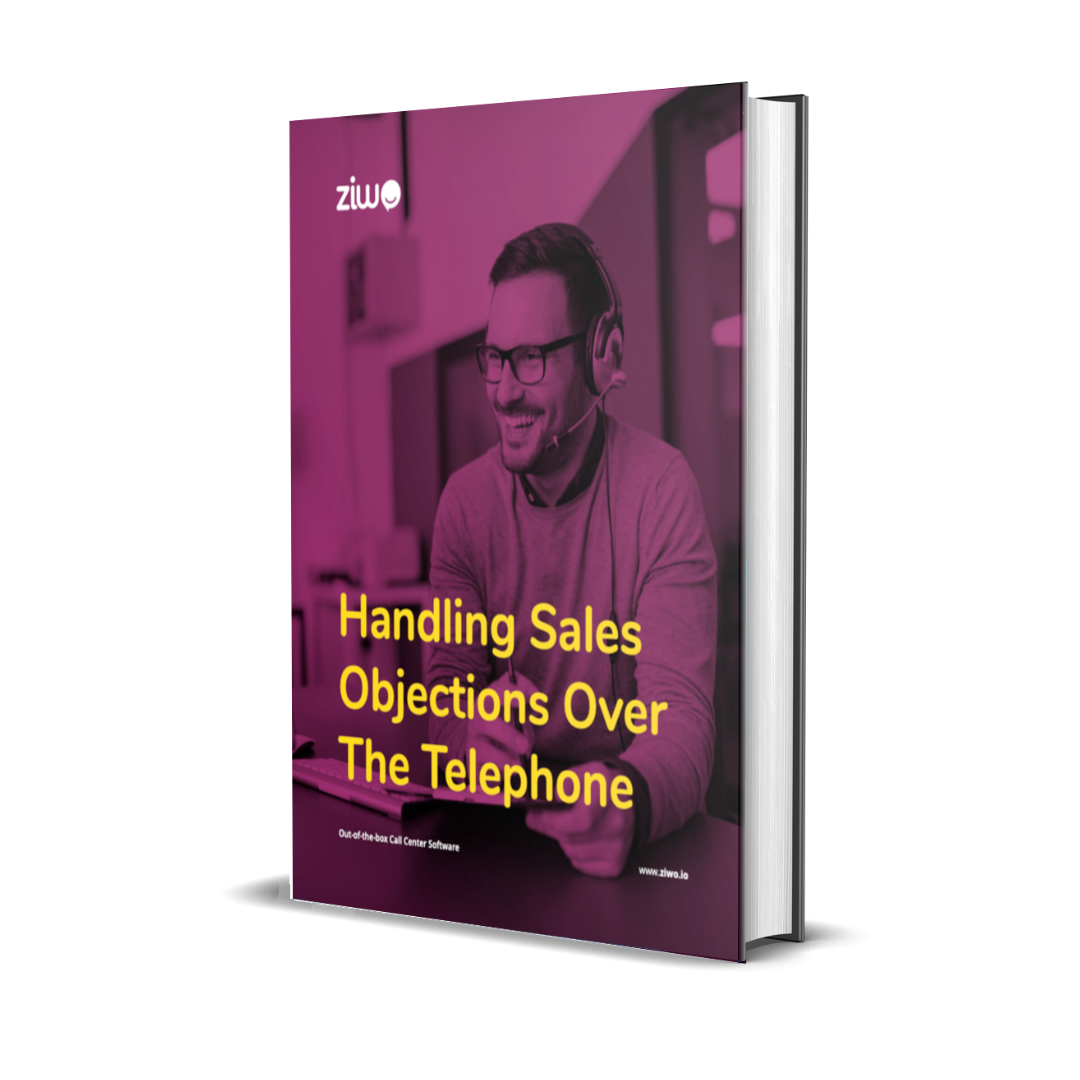 A book with a title "Handling Sales Ovet the Telephone"