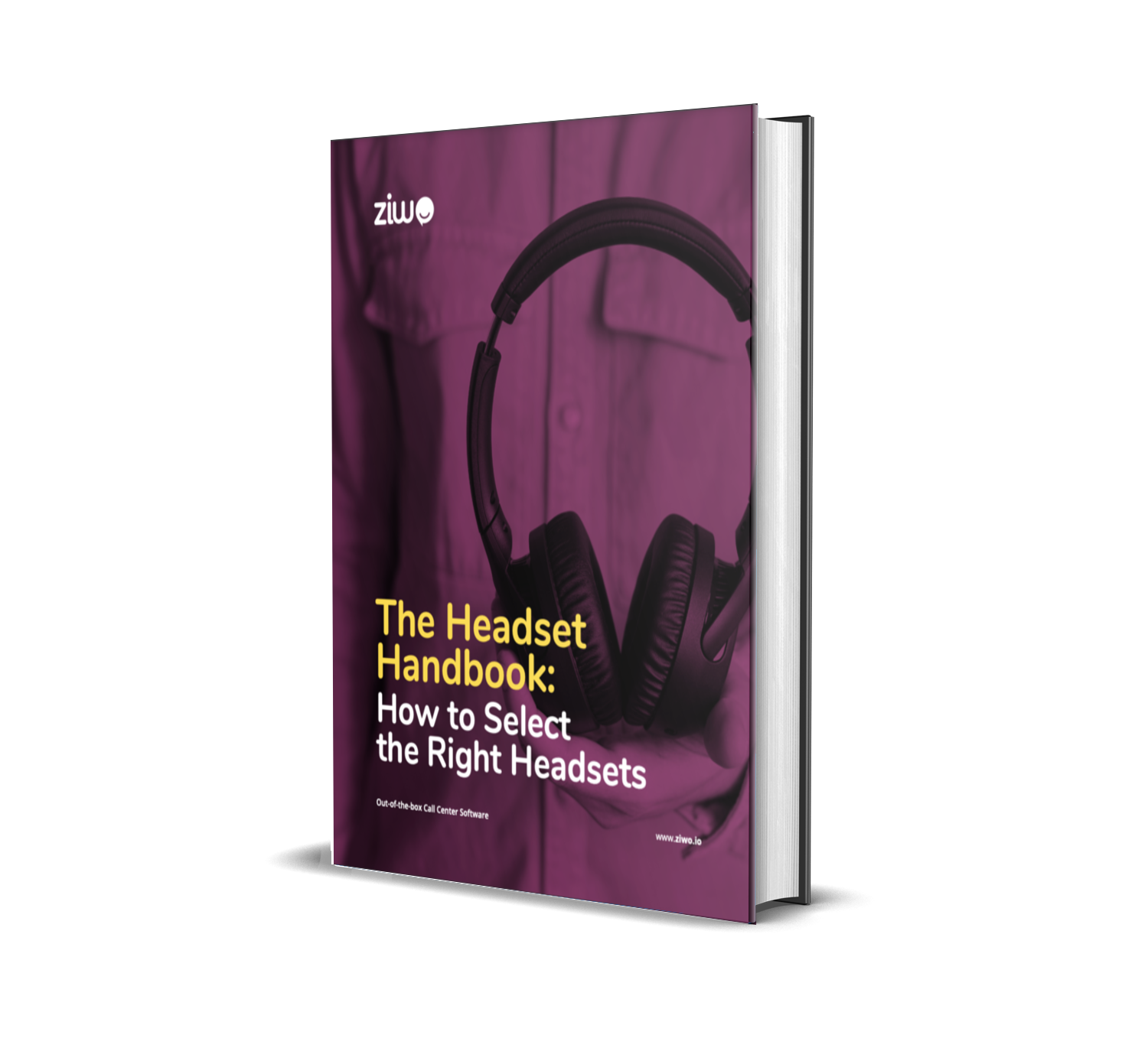 A book with a title "The Headset Handbook: How to Select the Right Headset"