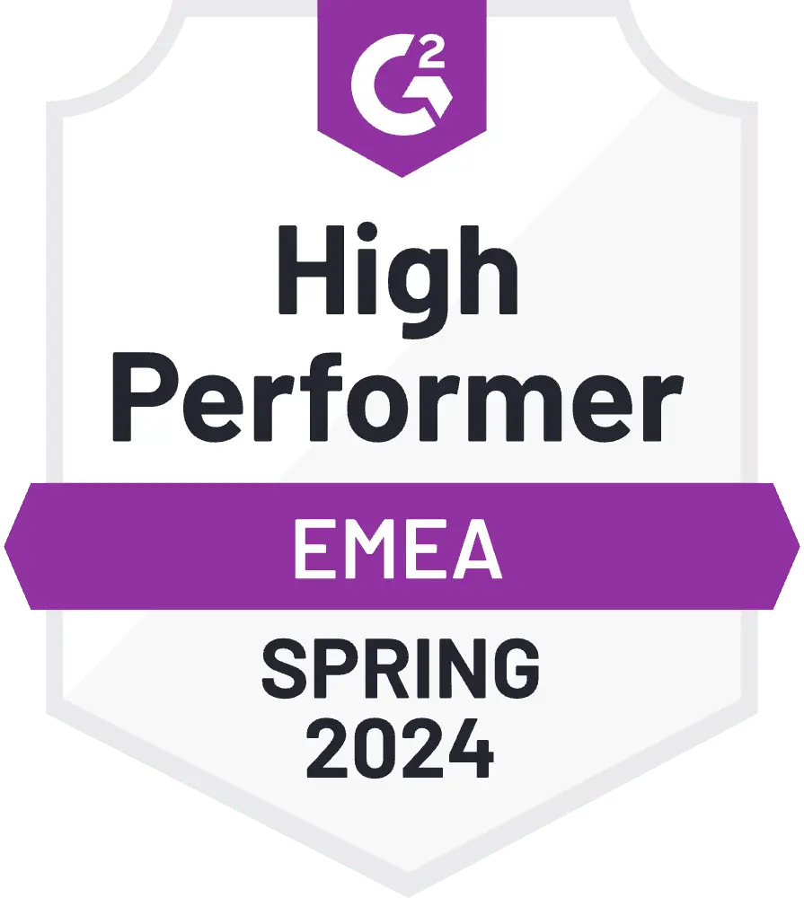 G2 badge for high performer of 2024