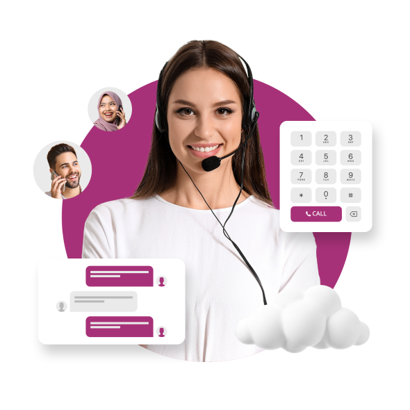 call center agent providing customer support and assistance efficiently